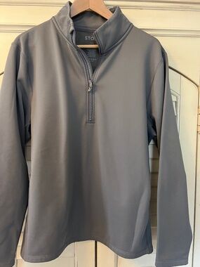 Stoic Gray Half Zip Pullover Mens Size